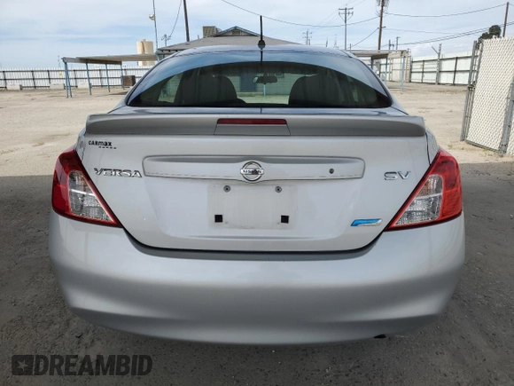 2014 Nissan Versa SV with VIN 3N1CN7AP3EL811825, listed as a Copart auction lot 54076465 with 120,640 mi miles and Salvage Title. Bid and sale history available at carsss.com. Image 6.