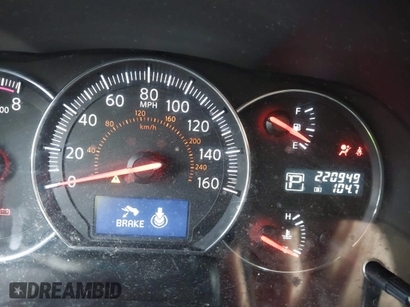 2012 Nissan Maxima 3.5 SV with VIN 1N4AA5AP9CC825747, listed as a IAAI auction lot 41476704 with 220,949 mi miles. Bid and sale history available at carsss.com. Image 7.