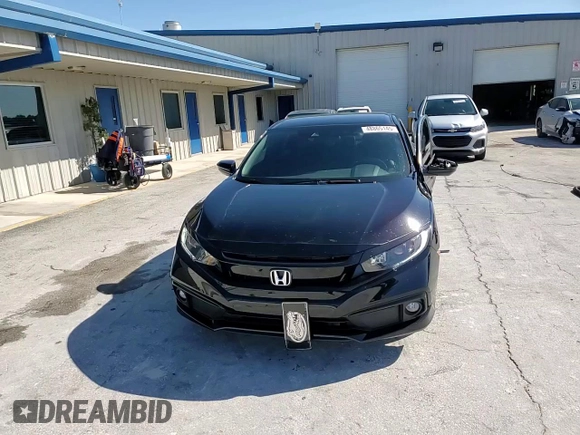 2019 Honda Civic Sedan Sport with VIN 2HGFC2F80KH605890, listed as a Copart auction lot 48865145 with 37,424 mi miles and Salvage Title. Bid and sale history available at carsss.com. Image 14.