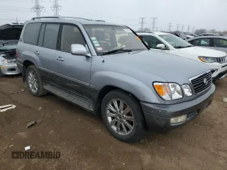 2001 Lexus LX 470 with VIN JTJHT00W513510307, listed as a Copart auction lot 52266935 with 259,552 mi miles and Clean Title. Bid and sale history available at DreamBid. Image 4.