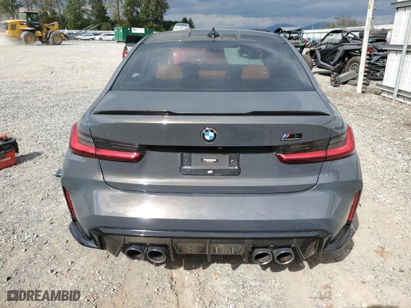 2022 BMW M3 Competition with VIN WBS33AY07NFL70096, listed as a Copart auction lot 71321674 with 48,873 mi miles and Salvage Title. Bid and sale history available at carsss.com. Image 6.