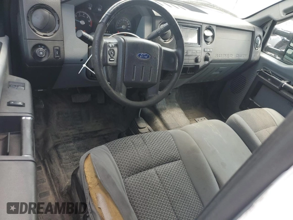 2013 Ford F-250 XL with VIN 1FT7X2B66DEA81666, listed as a Copart auction lot 65623755 with 330,532 mi miles and Salvage title. Bid and sale history available at DreamBid. Image 8.
