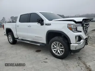2022 GMC Sierra 1500 SLT with VIN 3GTU9DED8NG157157, listed as a Copart auction lot 48980055 with 94,065 mi miles and Salvage Title. Bid and sale history available at DreamBid. Image 4.