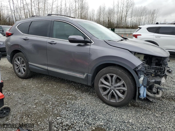 2021 Honda CR-V Touring with VIN 2HKRW2H93MH608463, listed as a Copart auction lot 47809355 with 26,186 mi miles and Salvage Title. Bid and sale history available at carsss.com. Image 4.