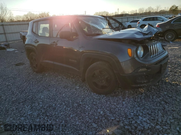 2016 Jeep Renegade Sport with VIN ZACCJAAT5GPD51175, listed as a Copart auction lot 46212345 with 178,096 mi miles and Salvage Title. Bid and sale history available at DreamBid. Image 4.