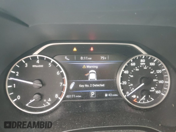 2018 Nissan Maxima S with VIN 1N4AA6AP2JC399726, listed as a Copart auction lot 51478355 with 48,171 mi miles and Salvage Title. Bid and sale history available at DreamBid. Image 9.