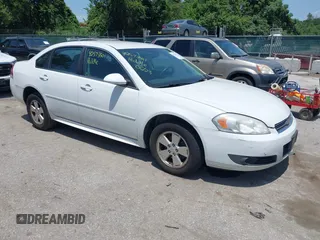 2011 Chevrolet Impala LT Fleet with VIN 2G1WG5EK1B1301633, listed as a IAAI auction lot 42573501 with 199,917 mi miles and . Bid and sale history available at DreamBid. Image 1.