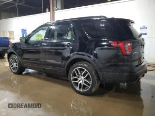 2017 Ford Explorer Sport z VIN 1FM5K8GT3HGC75830, wystawiony jako Copart lot #54857675 z przebiegiem 129 096 mil mil oraz Szkoda całkowita • Salvage title. Historia ofert i sprzedaży dostępna na DreamBid. Obrazek 2.