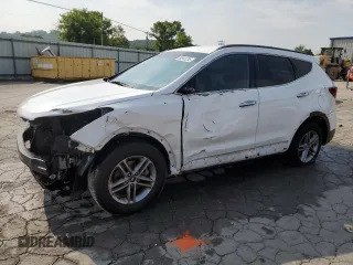 2017 Hyundai Santa Fe 2.4L with VIN 5XYZU3LB4HG396644, listed as a Copart auction lot 59541255 with 118,486 mi miles and Salvage title. Bid and sale history available at DreamBid. Image 1.
