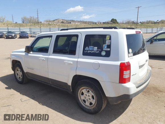2016 Jeep Patriot Sport with VIN 1C4NJRBB1GD608599, listed as a Copart auction lot 52243035 with 120,733 mi miles and Salvage Title. Bid and sale history available at carsss.com. Image 2.