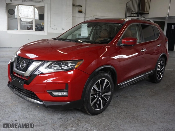 2017 Nissan Rogue SL with VIN 5N1AT2MV8HC846198, listed as a Copart auction lot 48538225 with 45,765 mi miles and Salvage Title. Bid and sale history available at carsss.com. Image 2.