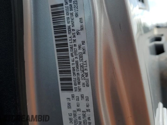 2012 Jeep Wrangler Unlimited Altitude with VIN 1C4HJWEG8CL163653, listed as a Copart auction lot 55279045 with 107,076 mi miles and Salvage title. Bid and sale history available at DreamBid. Image 13.