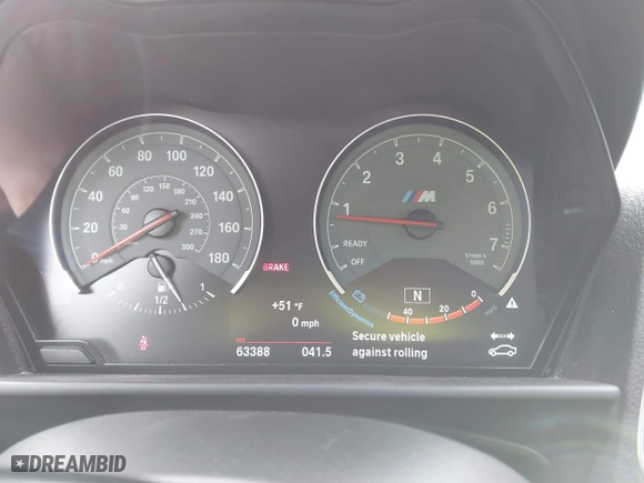 2017 BMW M2 with VIN WBS1H9C57HV886785, listed as a IAAI auction lot 41716752 with 63,388 mi miles. Bid and sale history available at carsss.com. Image 7.