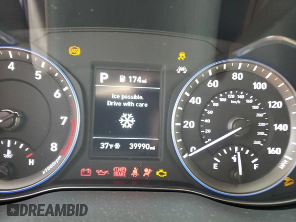 2020 Hyundai Kona SEL with VIN KM8K22AA8LU410091, listed as a Copart auction lot 71687962 with 39,990 mi miles. Bid and sale history available at carsss.com. Image 9.