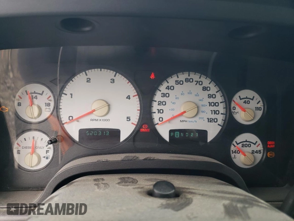 2004 Dodge Ram 2500 SLT with VIN 3D7KA28C14G205558, listed as a Copart auction lot 45025765 with 520,313 mi miles and Clean Title. Bid and sale history available at carsss.com. Image 9.