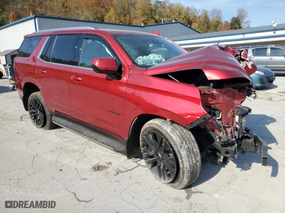 2023 Chevrolet Tahoe LS with VIN 1GNSKMKD4PR173298, listed as a Copart auction lot 77913334 with 0 mi miles and Salvage Title. Bid and sale history available at carsss.com. Image 4.