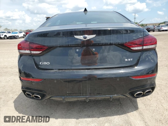 2019 Genesis G80 3.3T Sport with VIN KMTFN4JB4KU320146, listed as a Copart auction lot 50157415 with 40,786 mi miles and Salvage Title. Bid and sale history available at carsss.com. Image 6.