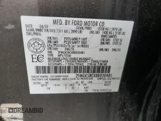 2011 Ford Flex SE with VIN 2FMGK5BCXBBD30481, listed as a Copart auction lot 88502015 with 253,133 mi miles and Salvage Title. Bid and sale history available at carsss.com. Image 13.