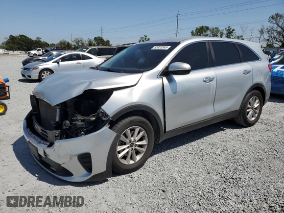 2020 Kia Sorento LX V6 with VIN 5XYPG4A56LG621267, listed as a Copart auction lot 52922345 with 101,289 mi miles and Salvage Title. Bid and sale history available at carsss.com. Image 1.