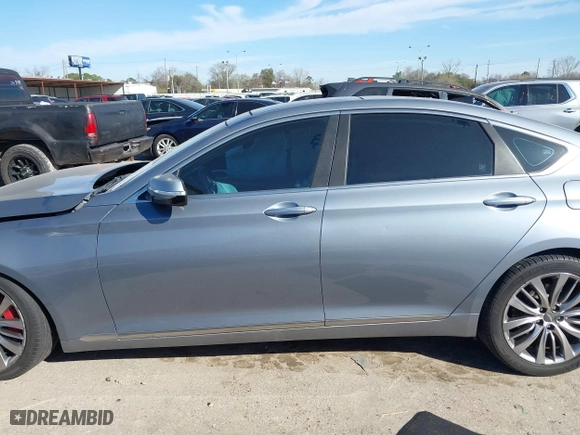 2015 Hyundai Genesis 5.0L with VIN KMHGN4JF9FU024515, listed as a IAAI auction lot 41741222 with 148,242 mi miles. Bid and sale history available at carsss.com. Image 13.