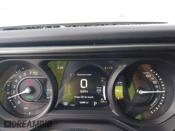 2024 Jeep Wrangler Rubicon with VIN 1C4RJXR61RW224506, listed as a IAAI auction lot 42111434 with 33,689 mi miles and . Bid and sale history available at DreamBid. Image 7.
