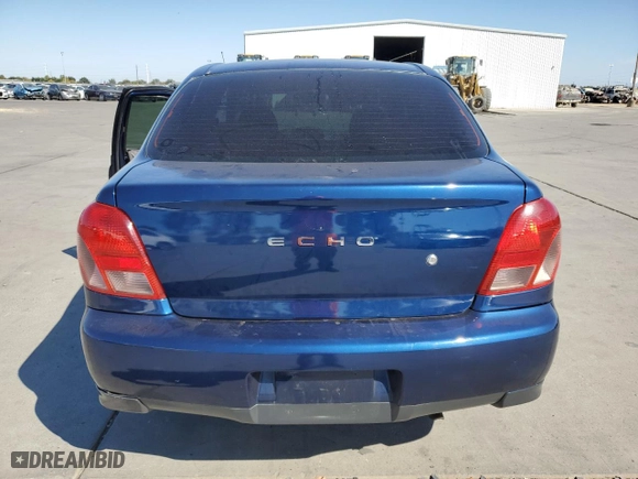 2002 Toyota ECHO with VIN JTDBT123620219528, listed as a Copart auction lot 72611564 with NaN miles and Salvage Title. Bid and sale history available at carsss.com. Image 6.