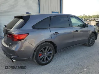 2019 Acura MDX Technology with VIN 5J8YD4H09KL000052, listed as a Copart auction lot 51593225 with 64,457 mi miles and Salvage title. Bid and sale history available at DreamBid. Image 3.