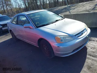 2001 Honda Civic EX with VIN 1HGEM22951L091074, listed as a IAAI auction lot 41869672 with 227,448 mi miles. Bid and sale history available at carsss.com. Image 1.