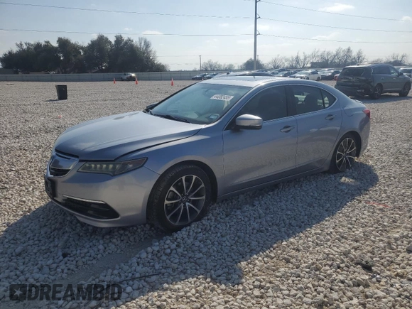 2016 Acura TLX V6 with VIN 19UUB2F35GA003829, listed as a Copart auction lot 44082455 with 85,650 mi miles and Salvage Title. Bid and sale history available at carsss.com. Image 1.