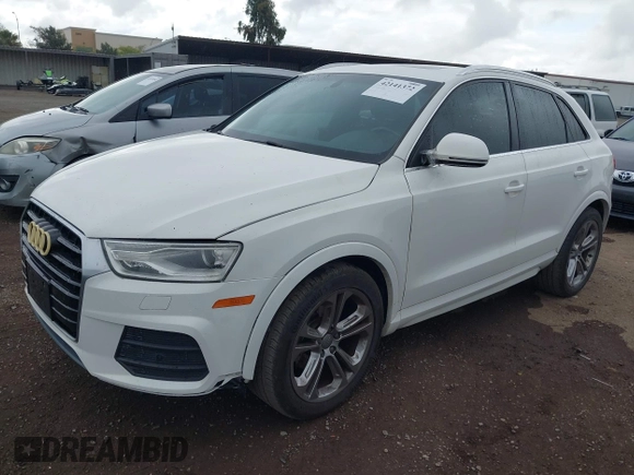 2016 Audi Q3 Premium Plus with VIN WA1BFCFS0GR009654, listed as a IAAI auction lot 42141372 with 138,992 mi miles. Bid and sale history available at carsss.com. Image 17.