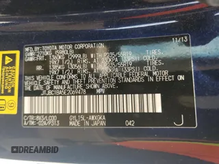 2014 Lexus RX 450h with VIN JTJBC1BA5E2069478, listed as a Copart auction lot 63434295 with 127,840 mi miles and Salvage title. Bid and sale history available at DreamBid. Image 13.