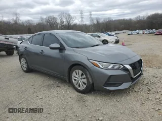 2022 Nissan Sentra S with VIN 3N1AB8BV7NY281834, listed as a Copart auction lot 47828375 with 45,484 mi miles and Salvage Title. Bid and sale history available at carsss.com. Image 4.