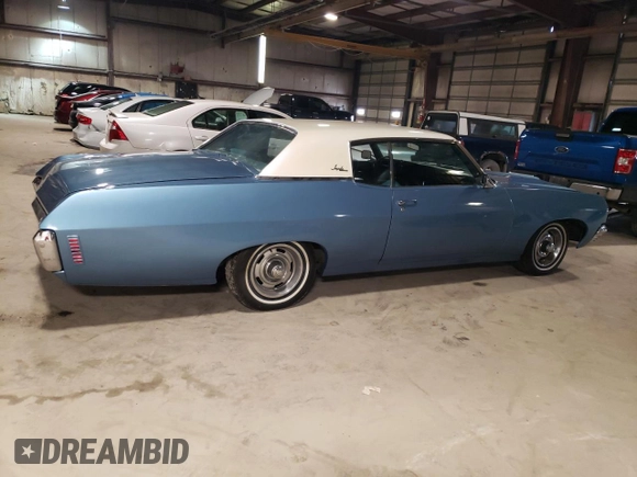 1970 Chevrolet Impala with VIN 164470J259266, listed as a Copart auction lot 67482764 with 48,396 mi miles and Salvage title. Bid and sale history available at DreamBid. Image 3.