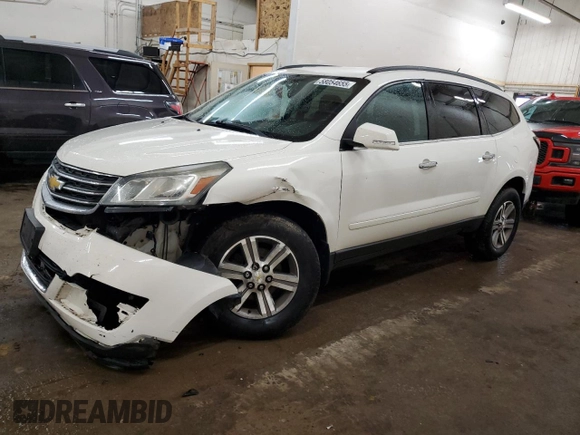 2015 Chevrolet Traverse LT with VIN 1GNKVGKD7FJ318971, listed as a Copart auction lot 58054655 with 260,707 mi miles and Salvage title. Bid and sale history available at DreamBid. Image 1.