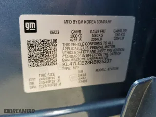 2024 Buick Envista Avenir with VIN KL47LCE28RB025337, listed as a Copart auction lot 71763714 with 7,914 mi miles and Salvage Title. Bid and sale history available at carsss.com. Image 12.