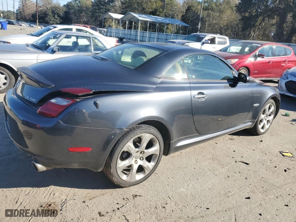 2008 Lexus SC 430 with VIN JTHFN45Y989017368, listed as a Copart auction lot 88091855 with 111,260 mi miles and Salvage Title. Bid and sale history available at carsss.com. Image 3.