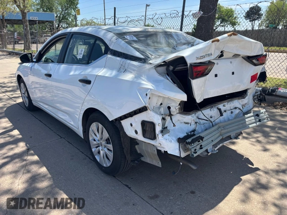 2024 Nissan Sentra S with VIN 3N1AB8BV0RY305185, listed as a Copart auction lot 53568255 with 21,264 mi miles and Clean Title. Bid and sale history available at carsss.com. Image 3.