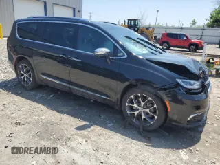 2021 Chrysler Pacifica Limited z VIN 2C4RC3GG3MR581931, wystawiony jako Copart lot #59313964 z przebiegiem 17 mil mil oraz Szkoda całkowita • Salvage title. Historia ofert i sprzedaży dostępna na DreamBid. Obrazek 4.