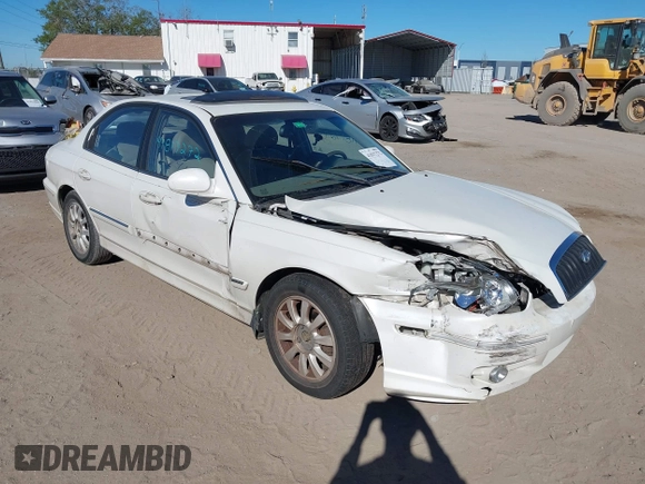 2004 Hyundai Sonata GLS with VIN KMHWF35H34A971076, listed as a IAAI auction lot 41817272 with 125,278 mi miles. Bid and sale history available at carsss.com. Image 1.