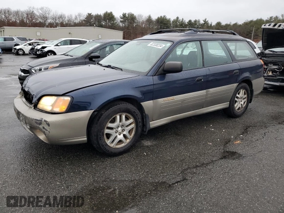 2003 Subaru Legacy Outback with VIN 4S3BH665937640565, listed as a Copart auction lot 82338234 with 82,814 mi miles and Salvage title. Bid and sale history available at DreamBid. Image 1.