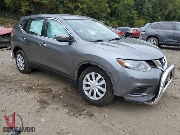 2015 Nissan Rogue S with VIN KNMAT2MV1FP585958, listed as a Copart auction lot 72550824 with 106,126 mi miles and Salvage Title. Bid and sale history available at carsss.com. Image 4.