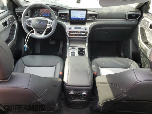 2023 Ford Explorer XLT with VIN 1FMSK7DH1PGC12480, listed as a Copart auction lot 61403655 with 20,555 mi miles and Salvage title. Bid and sale history available at DreamBid. Image 8.