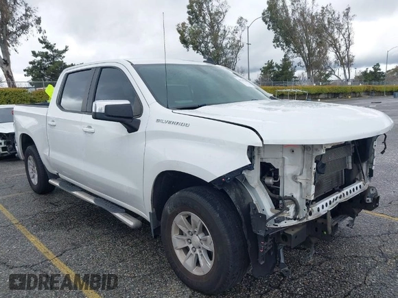 2020 Chevrolet Silverado 1500 LT with VIN 1GCPWCED0LZ327797, listed as a IAAI auction lot 41791760 with 95,425 mi miles. Bid and sale history available at carsss.com. Image 1.