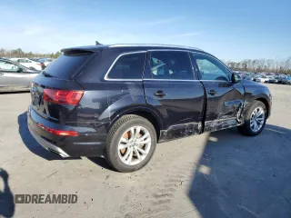 2019 Audi Q7 Premium with VIN WA1AAAF75KD011495, listed as a Copart auction lot 49677355 with 46,460 mi miles and Salvage title. Bid and sale history available at DreamBid. Image 3.