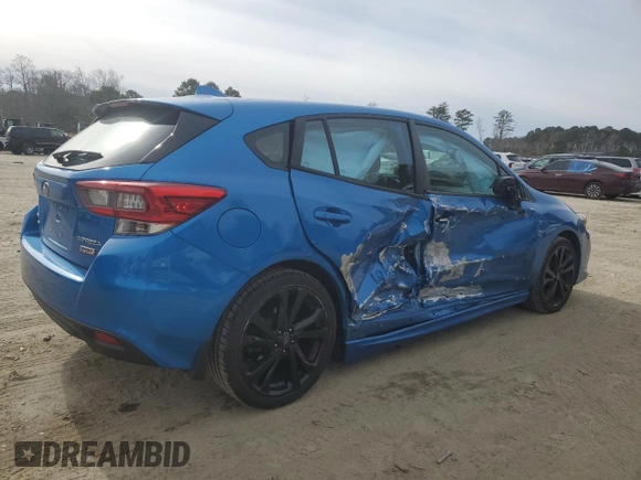 2020 Subaru Impreza Special Sports with VIN 4S3GTAM66L3727835, listed as a Copart auction lot 88171595 with 17,954 mi miles and Salvage title. Bid and sale history available at DreamBid. Image 3.