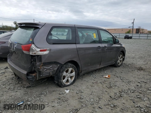 2013 Toyota Sienna L with VIN 5TDZK3DC4DS287532, listed as a Copart auction lot 53899055 with 0 mi miles and Clean Title. Bid and sale history available at carsss.com. Image 3.