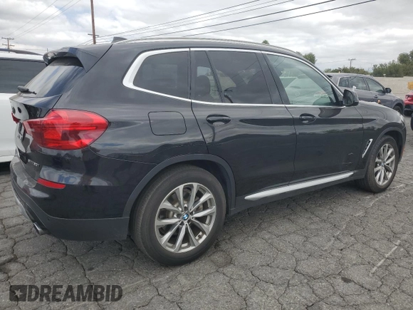 2019 BMW X3 sDrive30i with VIN 5UXTR7C51KLE97226, listed as a Copart auction lot 54701255 with 114,571 mi miles and Clean Title. Bid and sale history available at DreamBid. Image 3.