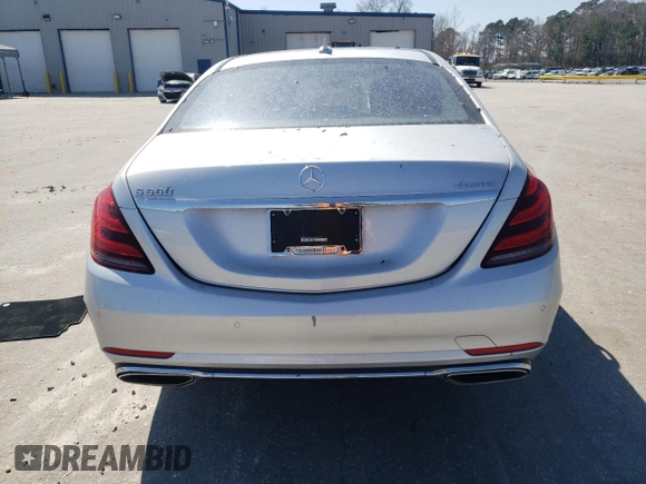 2018 Mercedes-Benz S 560 with VIN WDDUG8GB6JA380370, listed as a Copart auction lot 48717455 with 48,102 mi miles and Salvage Title. Bid and sale history available at carsss.com. Image 6.