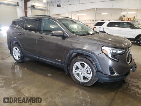 2019 GMC Terrain SLE with VIN 3GKALTEXXKL338843, listed as a Copart auction lot 63442455 with 29,724 mi miles and Salvage title. Bid and sale history available at DreamBid. Image 4.