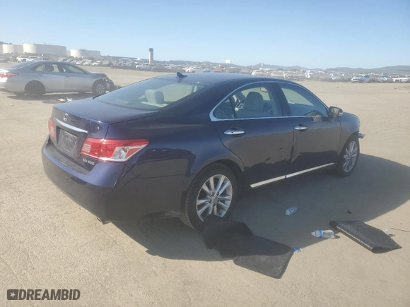 2011 Lexus ES 350 with VIN JTHBK1EG7B2464004, listed as a Copart auction lot 47129905 with 126,564 mi miles and Salvage Title. Bid and sale history available at carsss.com. Image 3.